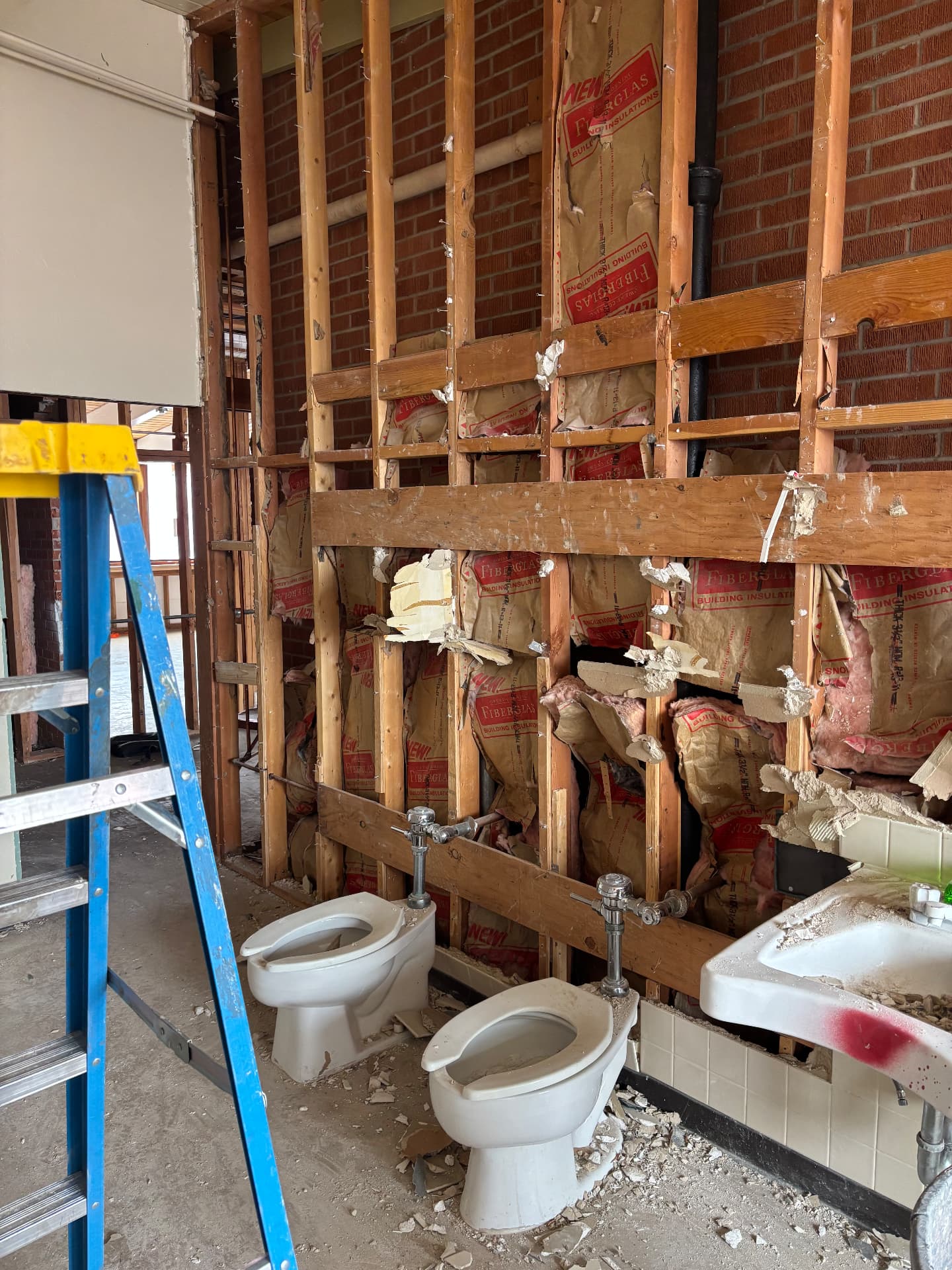 City of Show Low Training Building — BEFORE: restroom demolition