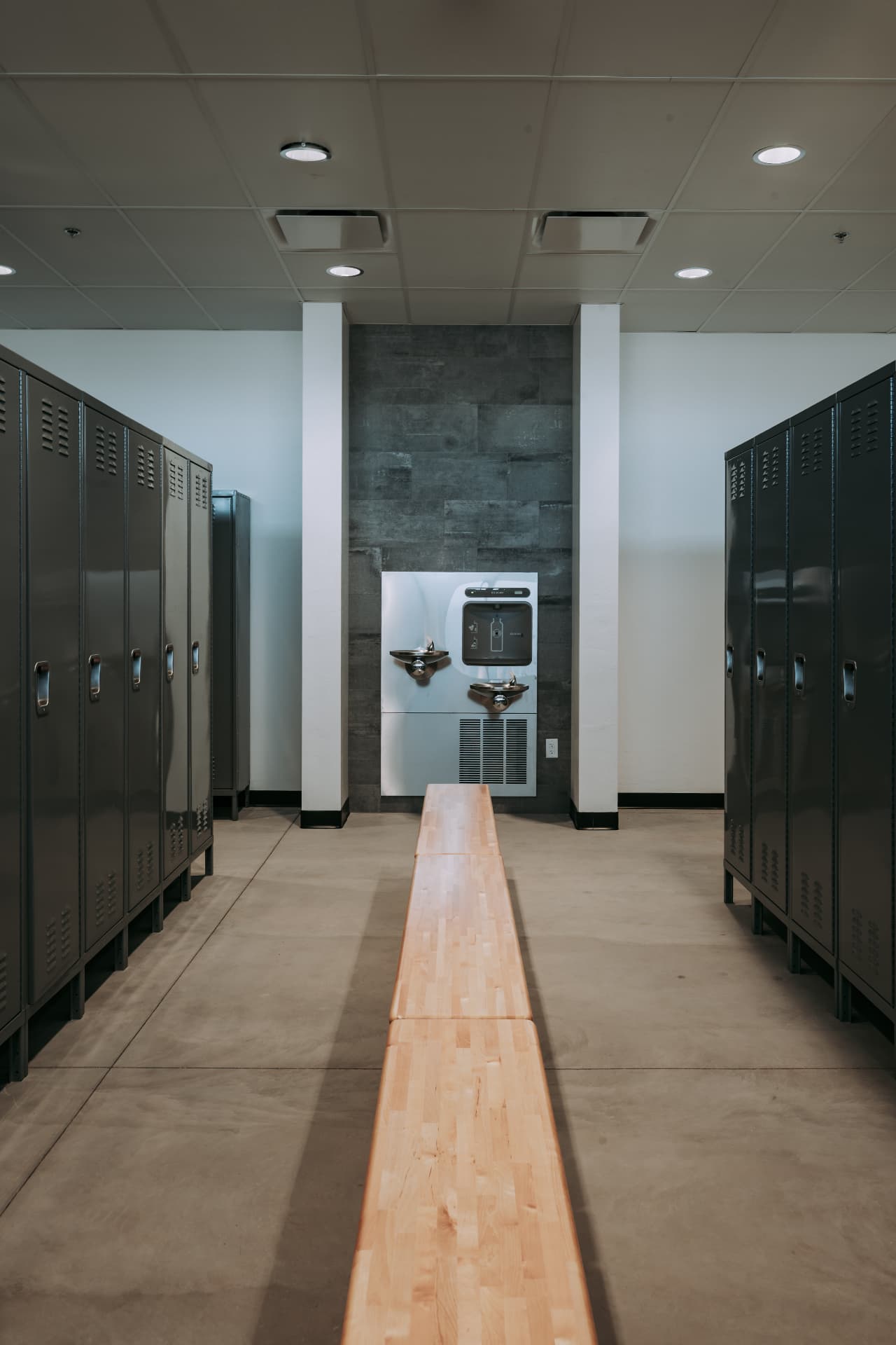City of Show Low Admin Building — locker room bench