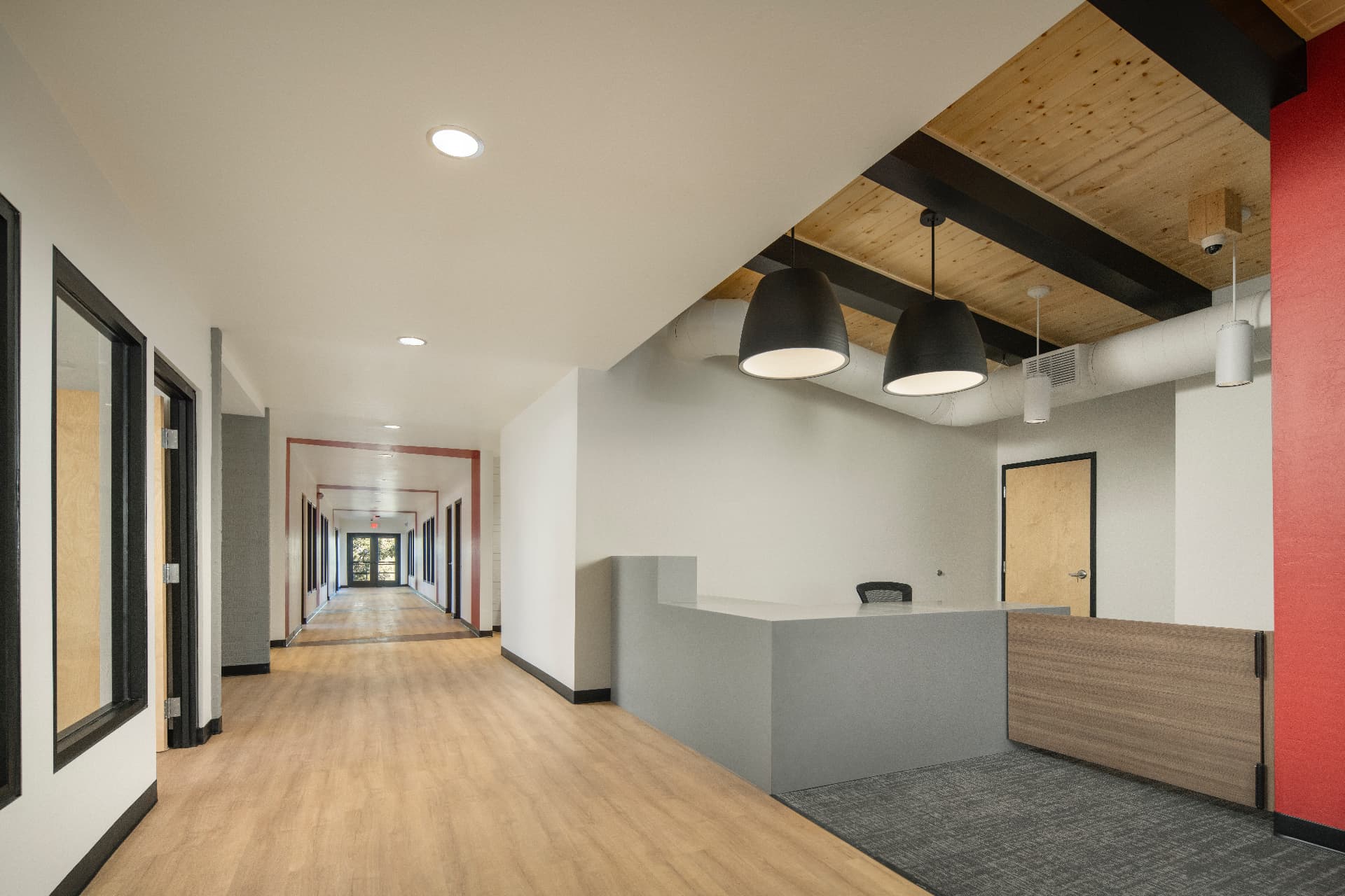 City of Show Low Training Building — AFTER: completed reception