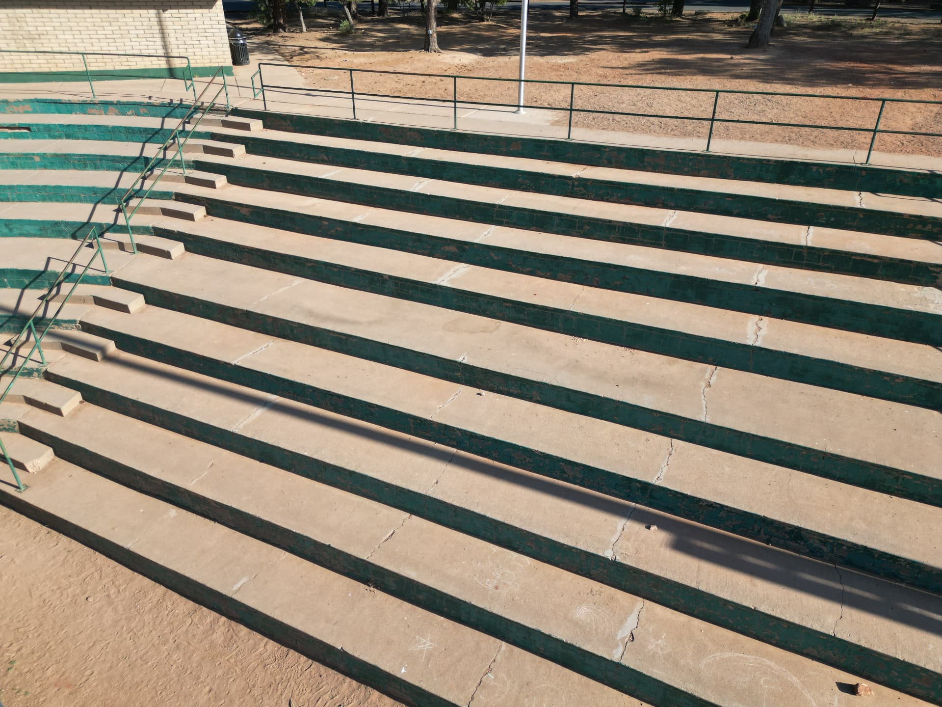 City Park Bleacher Rehab Project — BEFORE: close view