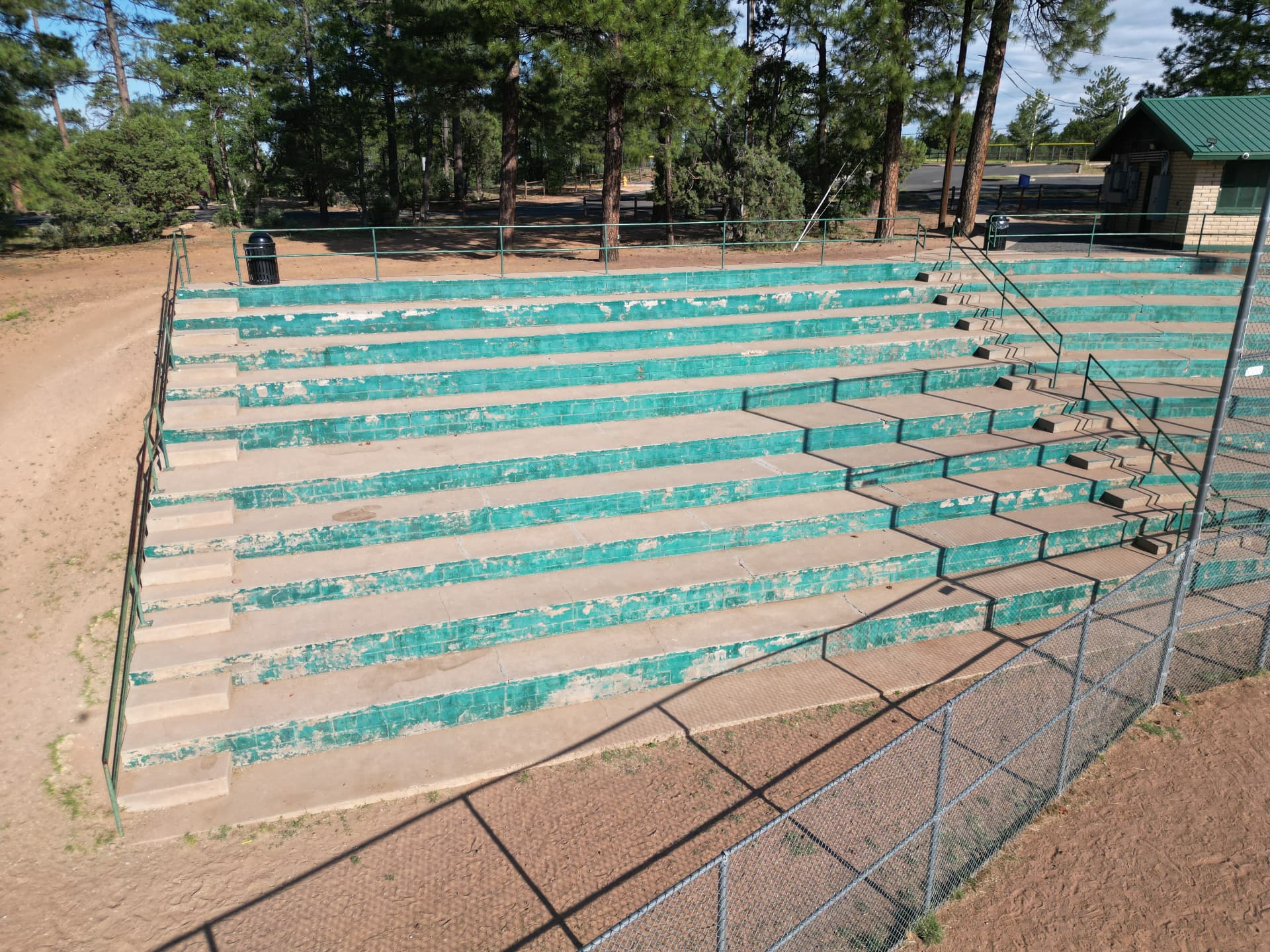 City Park Bleacher Rehab Project — BEFORE: full stands