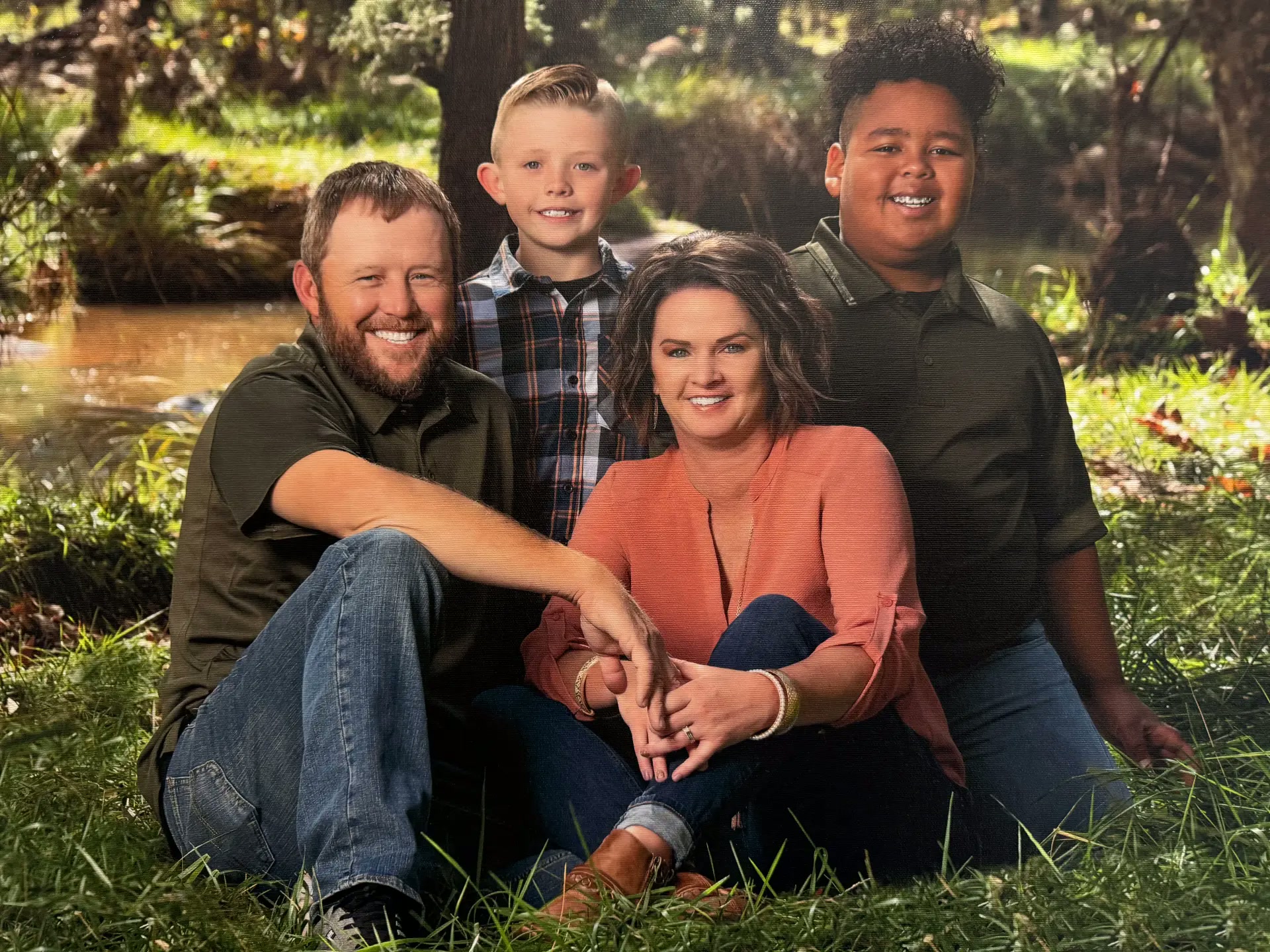 Megan and Jacob Letner with their family