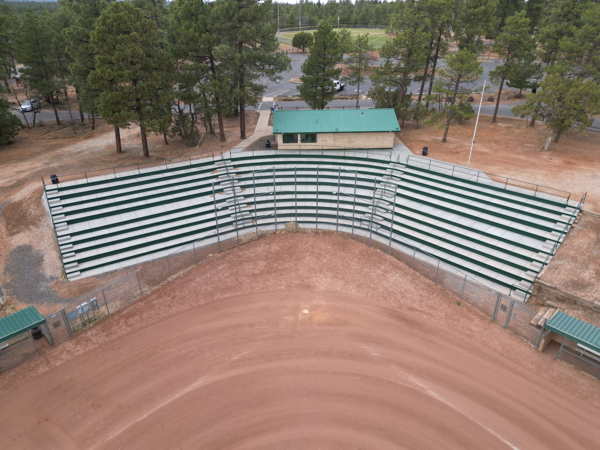 City Park Bleacher Rehab Project — AFTER: completed stands